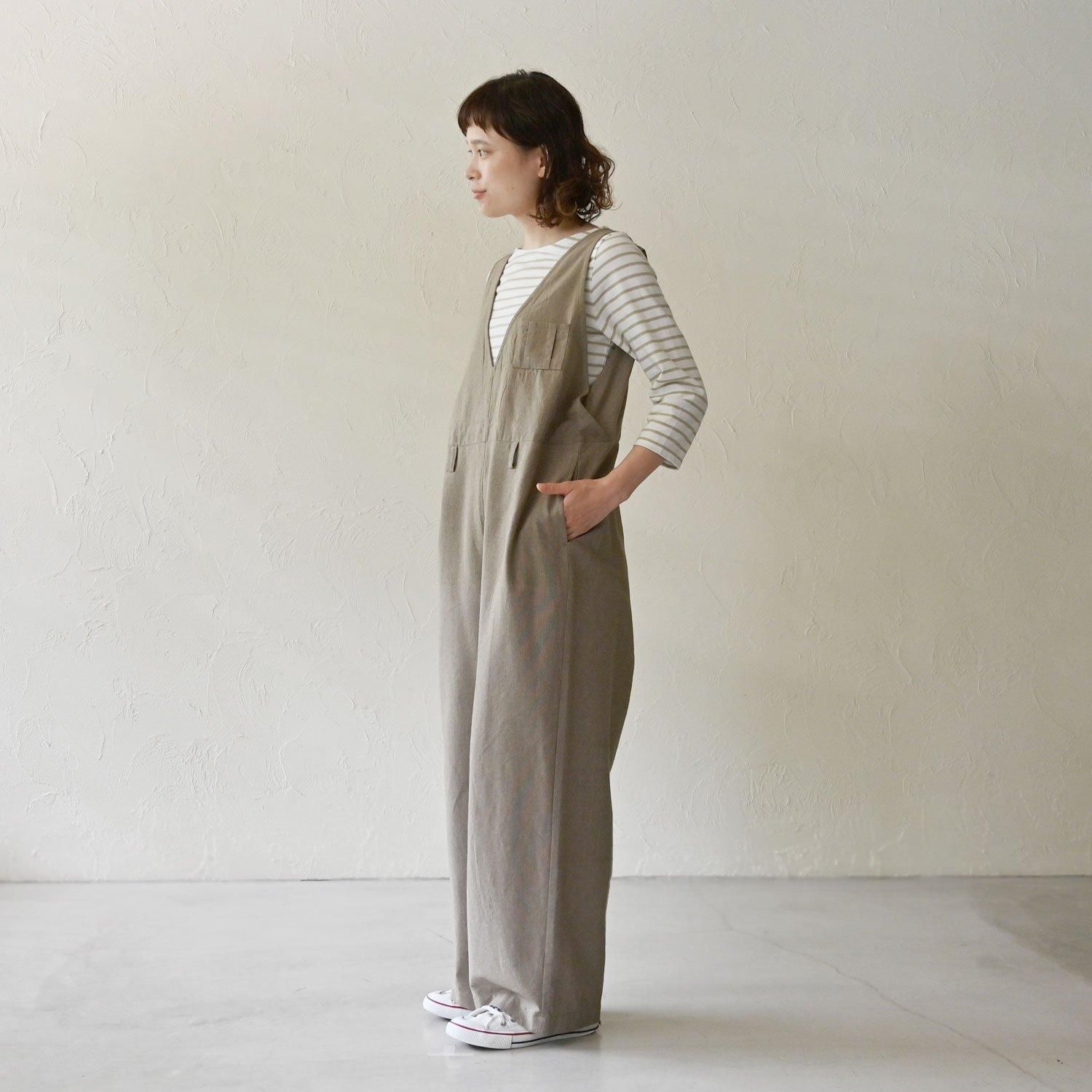 MHL サロペット　美品 ナチュ＆ダイアリー フロントジップサロペット 9カラー │Z-CRAFT