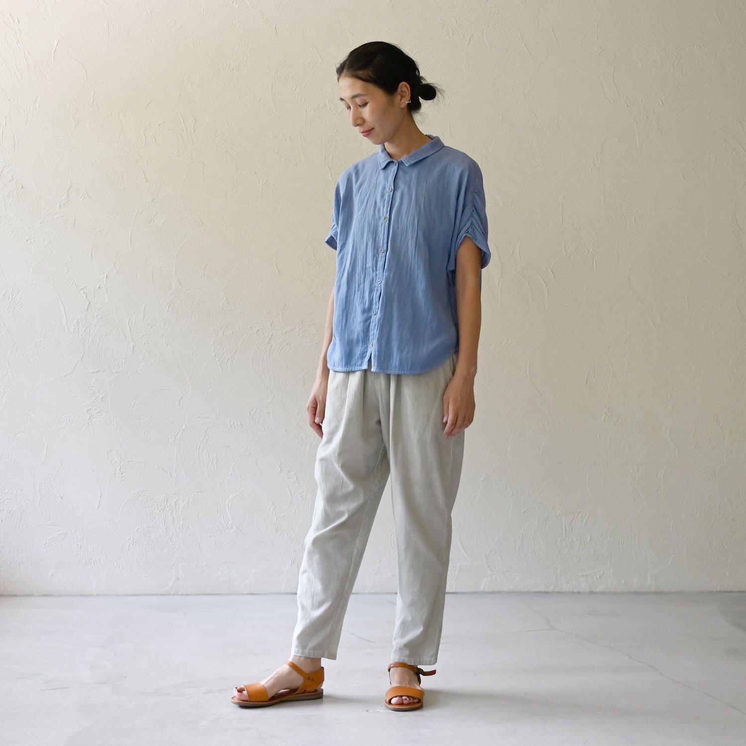 ジャザサイズ　ボトムス WGハンソデギャザーシャツ - 【シサム工房 公式OnlineStore