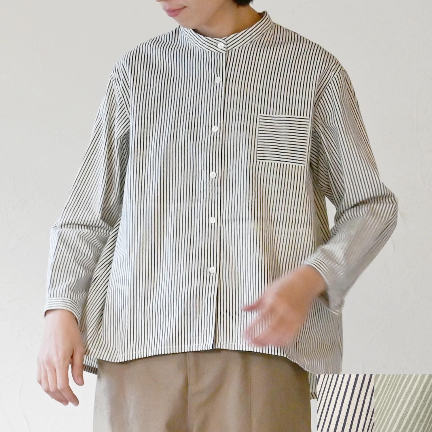 シサム工房・手織スタンドカラーシャツ（試着のみ） CH スタンドカラーシャツ - 【シサム工房 公式OnlineStore】FAIR