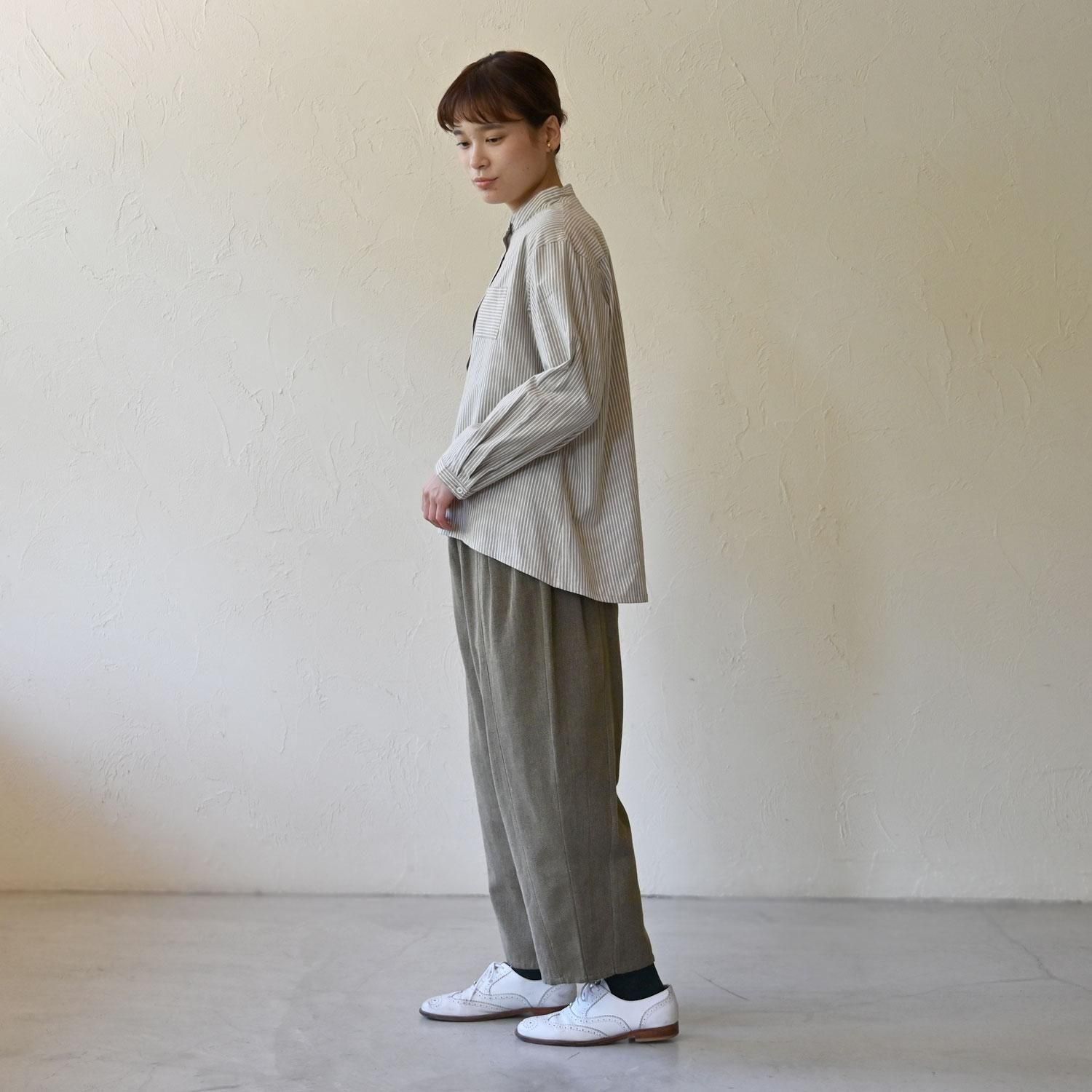 OCタテシマスタンドカラーシャツ - 【シサム工房 公式OnlineStore