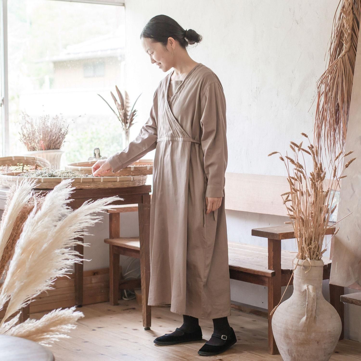 サテンウエストリボンワンピース - 【シサム工房 公式OnlineStore