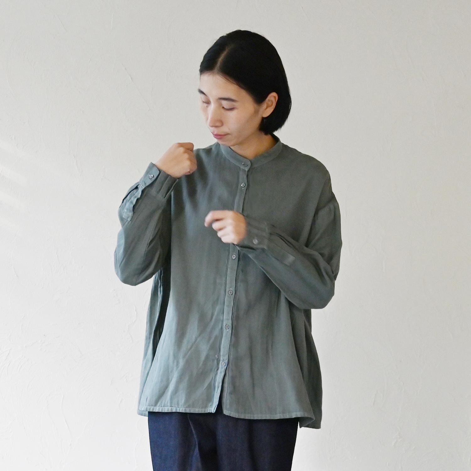 WGソデタックスタンドカラーシャツ - 【シサム工房 公式OnlineStore