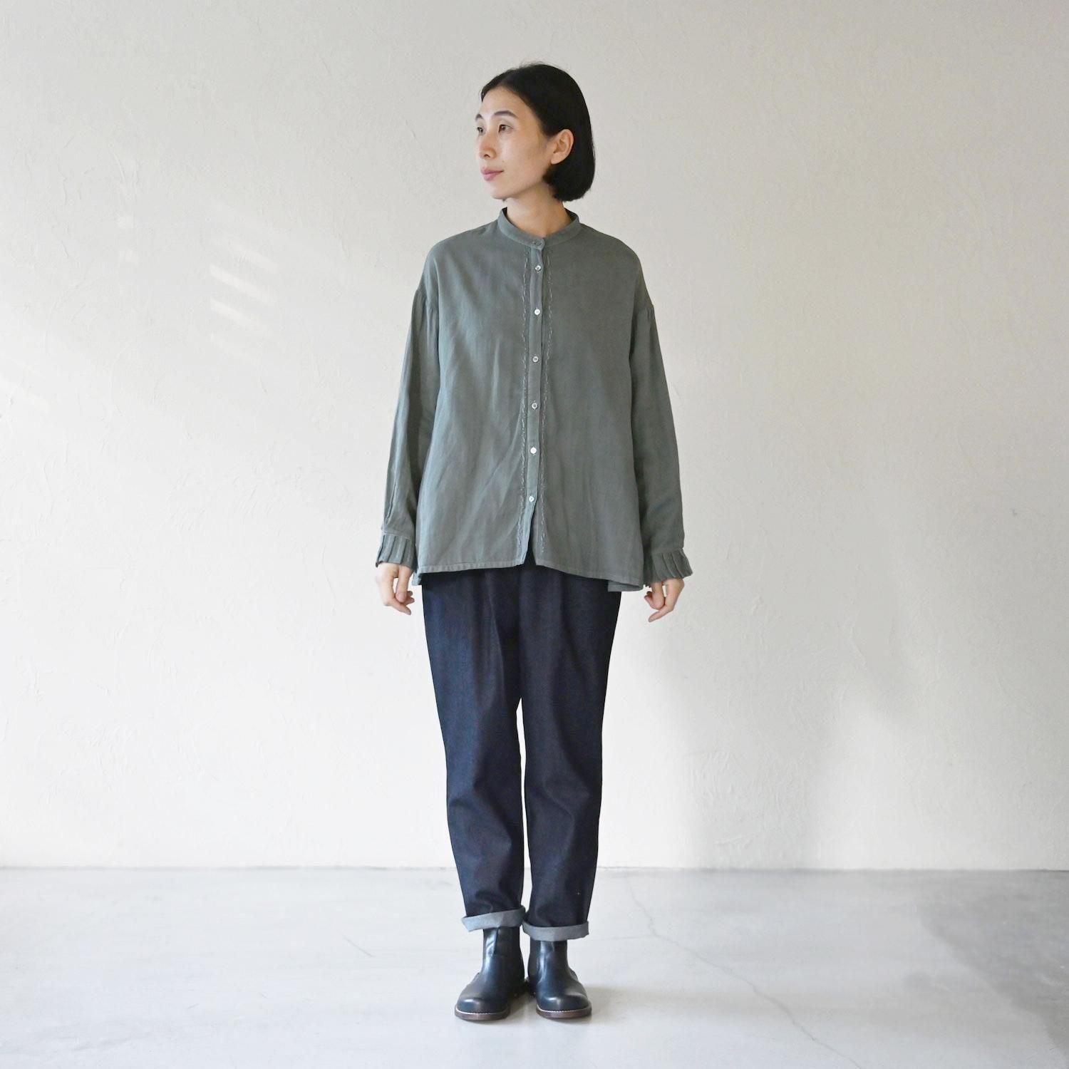 WGソデタックスタンドカラーシャツ - 【シサム工房 公式OnlineStore