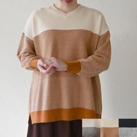 トップス　user_a752d8b7 sama サマーニットオープンネックニットトップス【メール便可／90
