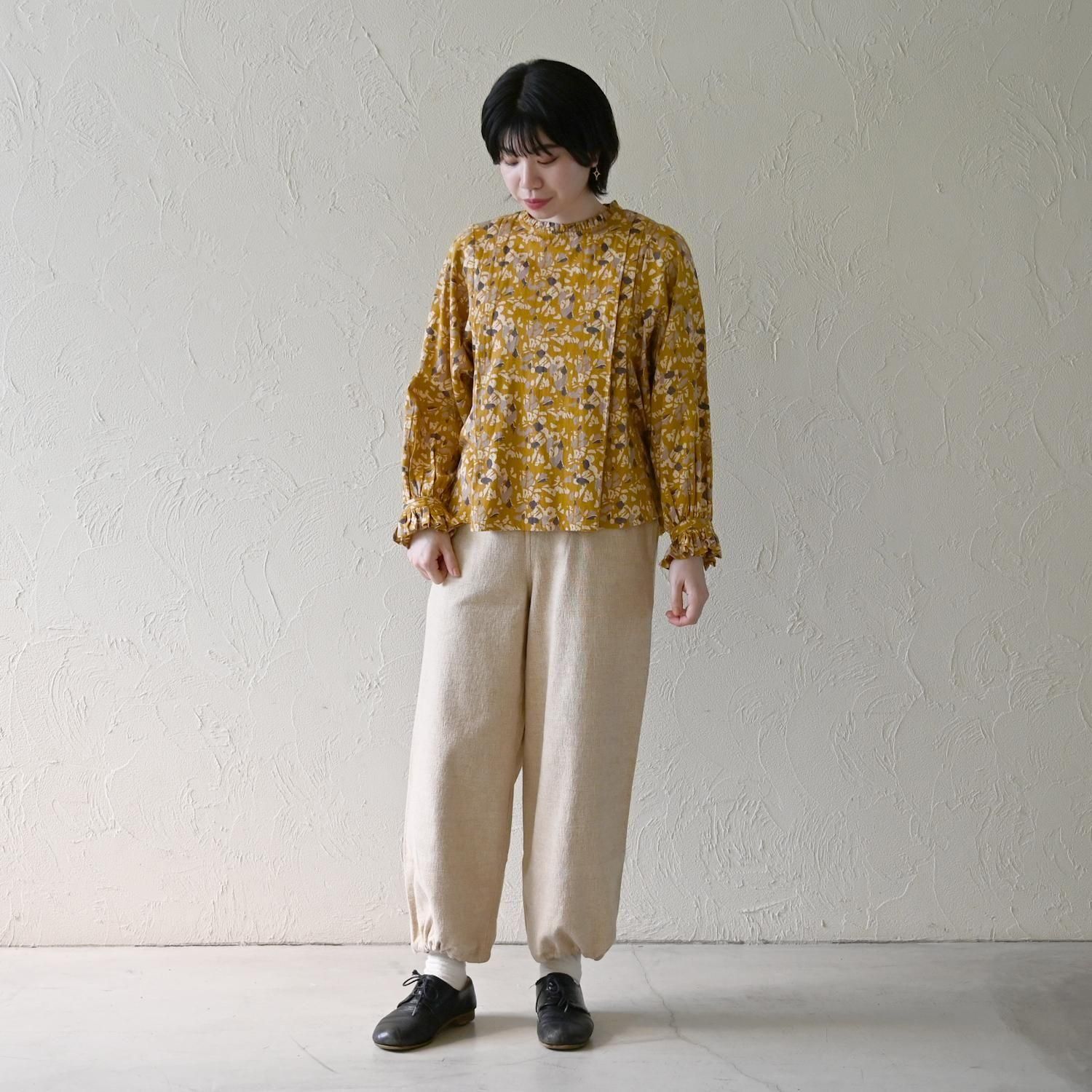 作家一点もの　手紡ぎ手織りリネンのタイパンツ MH 手織オオキナポケットパンツ - 【シサム工房 公式OnlineStore