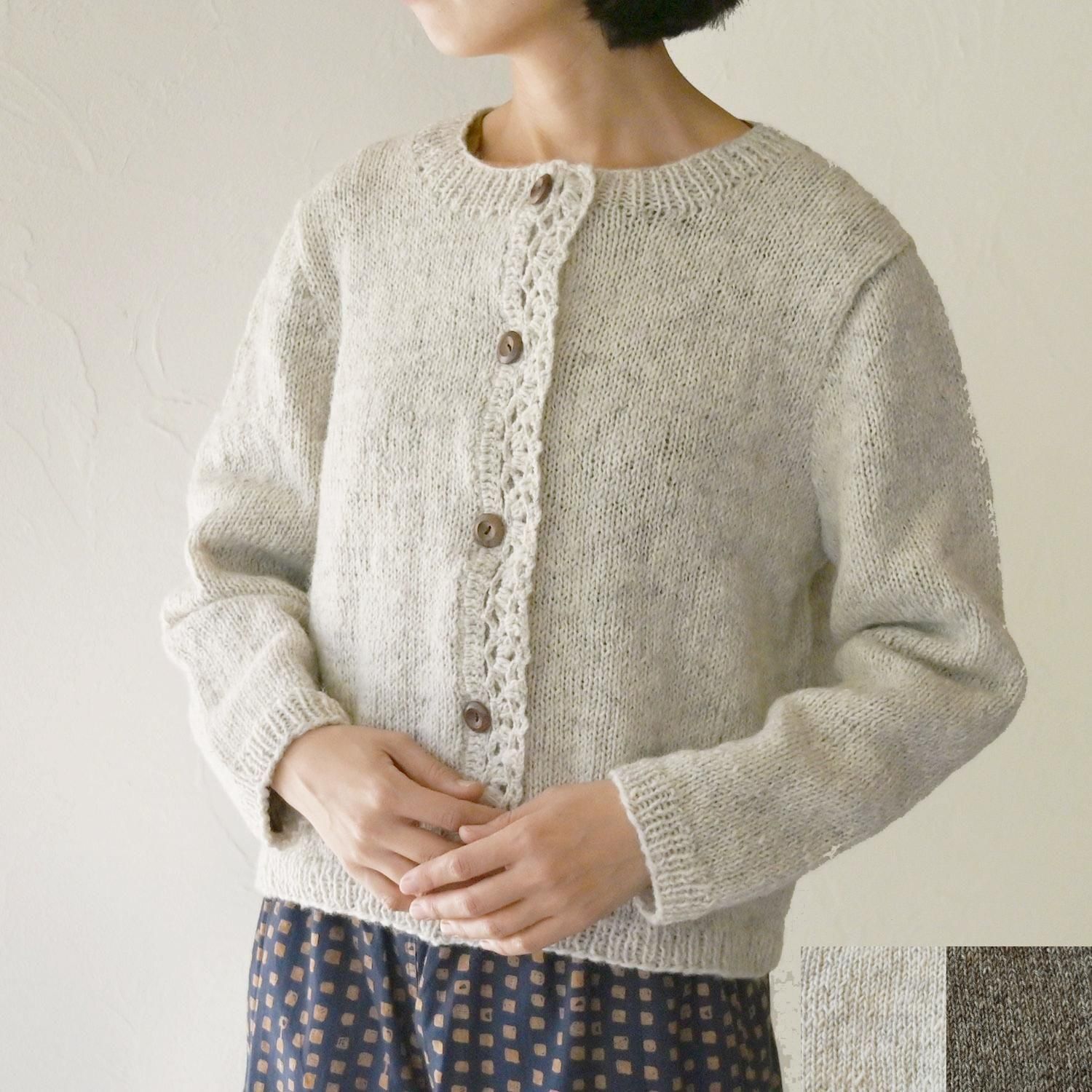 仏*陀様 Simple Project クルーネック カーディガン 仏*陀様 Simple Project クルーネック カーディガン