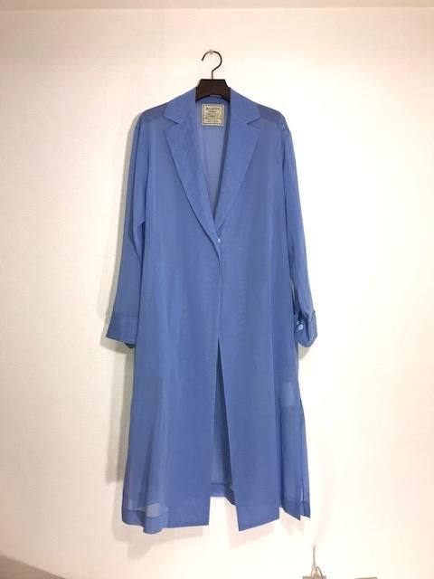 blanc basque 圧縮ウールコート blanc basque (ブランバスク) 圧縮ウールカラーブロックコート