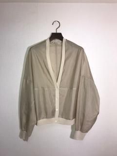 BLANC basque　シャイニーボイルカーディガン
