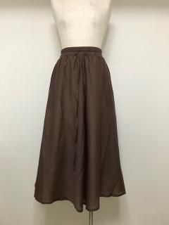 blanc basque コットンシルクリバーシブルスカート