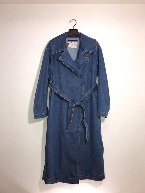 BLANC basque 8ozデニムロングコート - m-market BLANC basque 8ozデニムロングコート - m-market