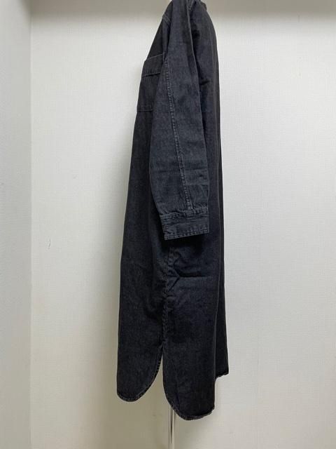 BLANC basque パールボタンダンガリーデニムワンピース - m-market