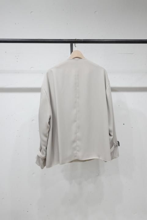 CULLNI 17SS ノーカラーブルゾン　ジャケット　ブラックサイズ1