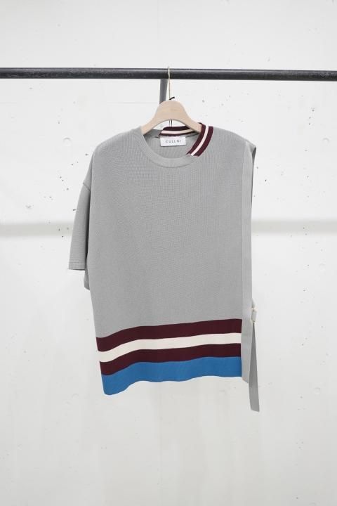 CULLNI Asymmetric Sleeve Side Open Knit - m-market CULLNI Asymmetric Sleeve Side Open Knit - m-market