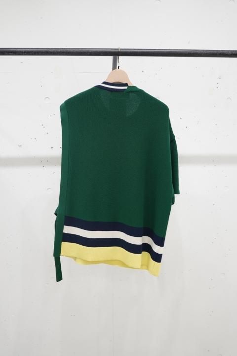 CULLNI Asymmetric Sleeve Side Open Knit - m-market CULLNI Asymmetric Sleeve Side Open Knit - m-market