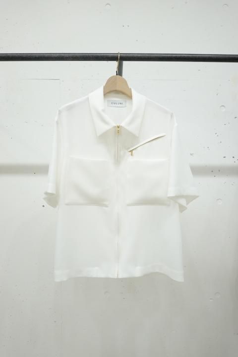 CULLNI Dry Heather Twill Double Pocket Short Sleeve Shirt CULLNI Dry Heather Twill Double Pocket Short Sleeve Shirt