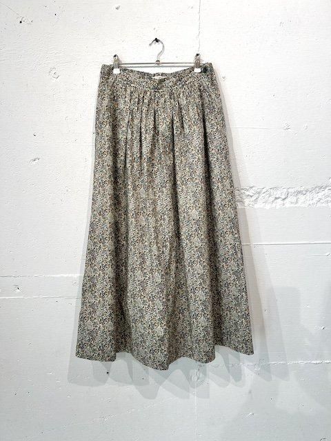 T.yamai Paris リバティギャザーロングスカート - m-market T.yamai Paris リバティギャザーロングスカート - m-market