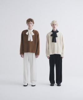 CULLNI Curling Boa Drawstring Long Sleeve Pullover