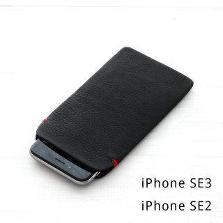 iPhoneSE3（第3世代）/iPhoneSE2（第2世代）/iPhone13mini（Airジャケット等薄型ケース併用推奨）/iPhone8/7（4.7インチ） 本牛革レザースリーブケース