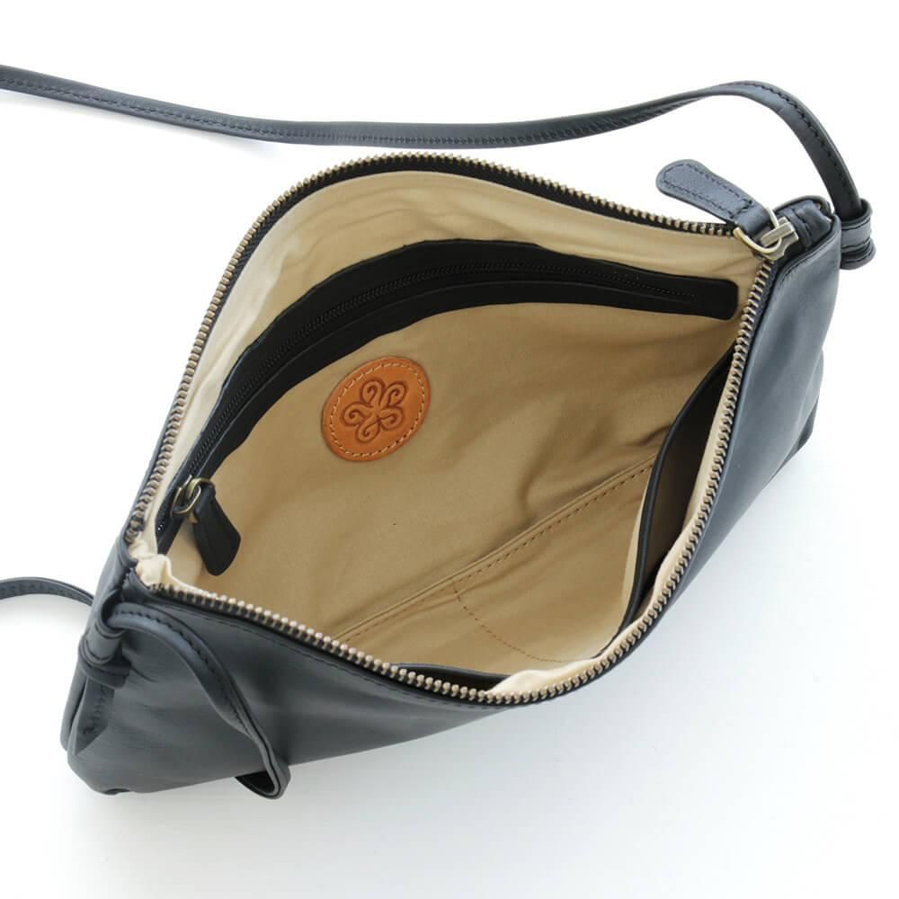 本革レザー 2wayショルダーバッグ ポシェット サコッシュ