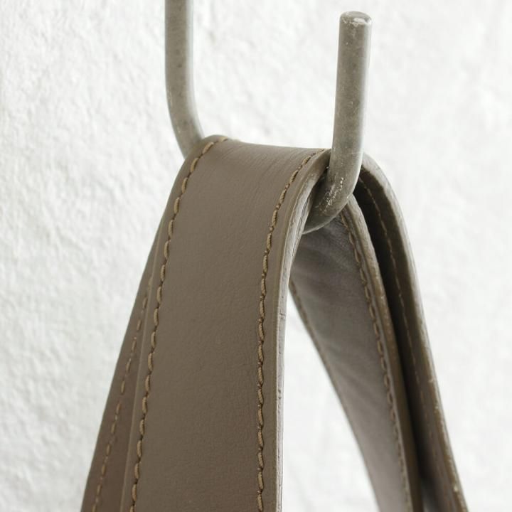 本牛革 レザートートバッグ biz（グレージュ） | アジアの手仕事バッグ