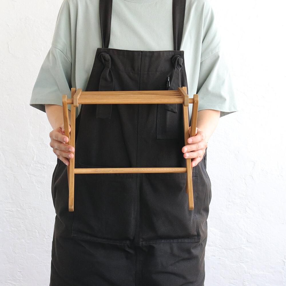 SUNDAY CARPENTER 折りたたみ式キッチンタオルラック（ふきん掛け