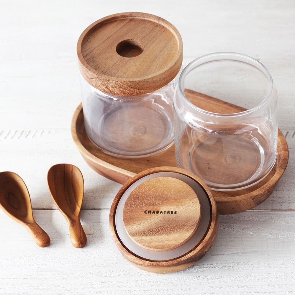 CHABATREE トレイ25x25cm Mサイズ アカシア 4枚 CHABATREE トレイ25x25cm Mサイズ アカシア 4枚