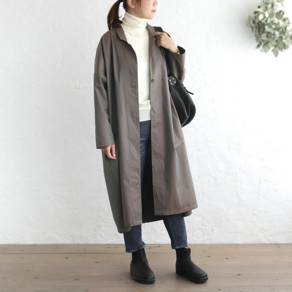 送料無料】 春と秋に コットンツイル テーラードカラー アトリエ