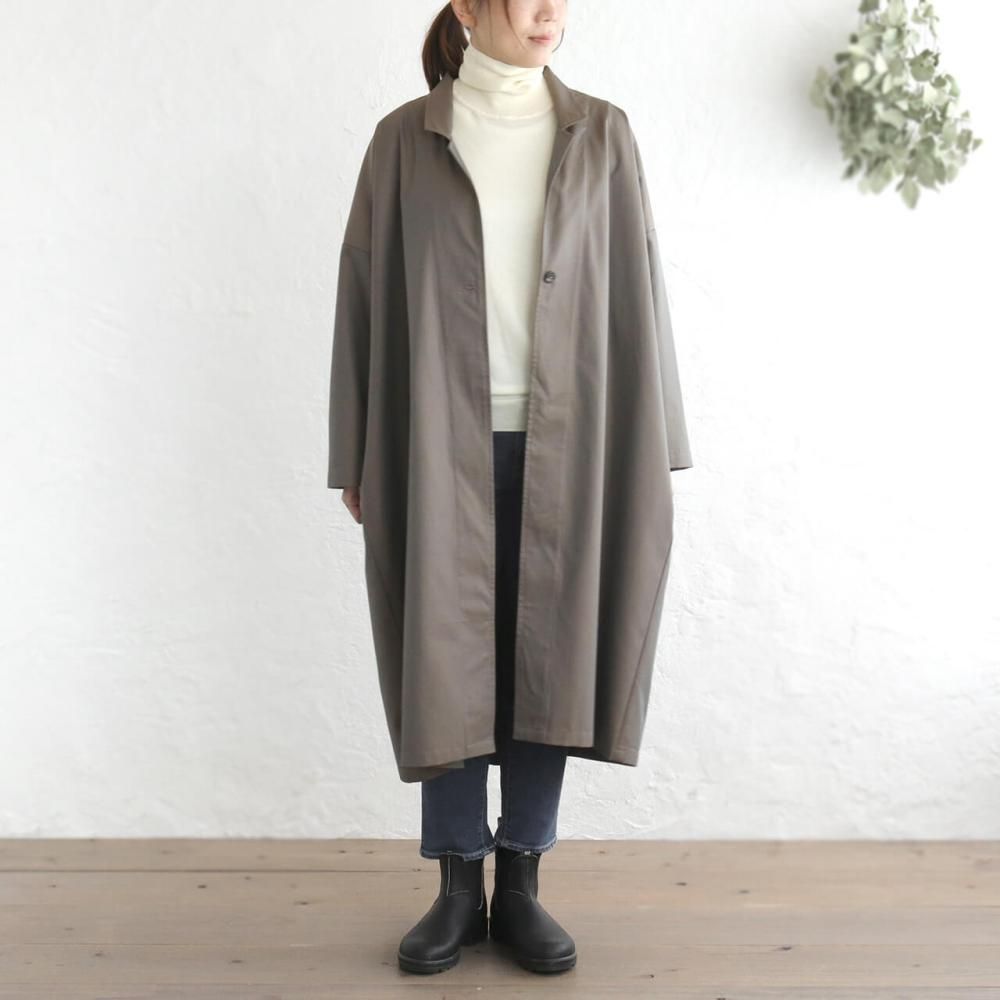 【美品】atelier Roughatourリネンコート　カーキブラウン 美品】atelier Roughatourリネンコート カーキブラウン 2025年