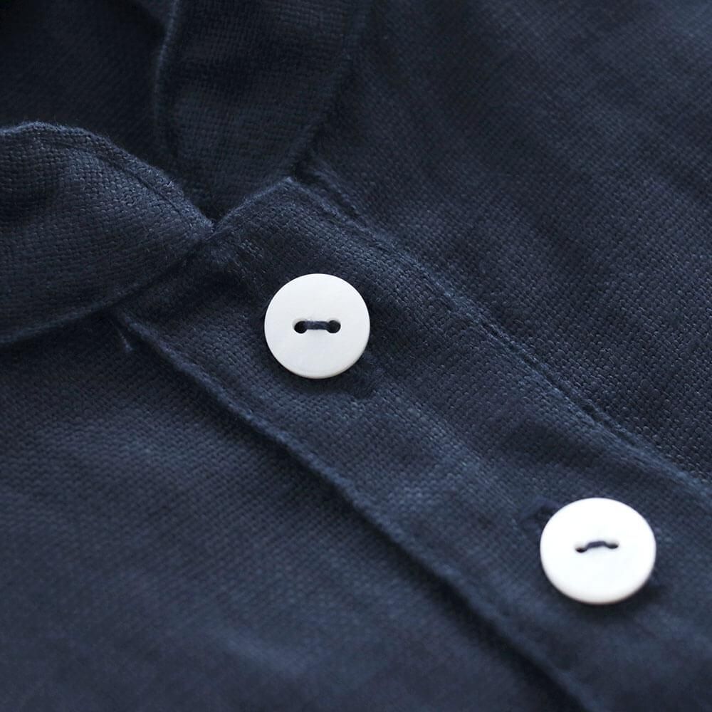 キナル別注 fog linen work（フォグリネンワーク） バンドカラー