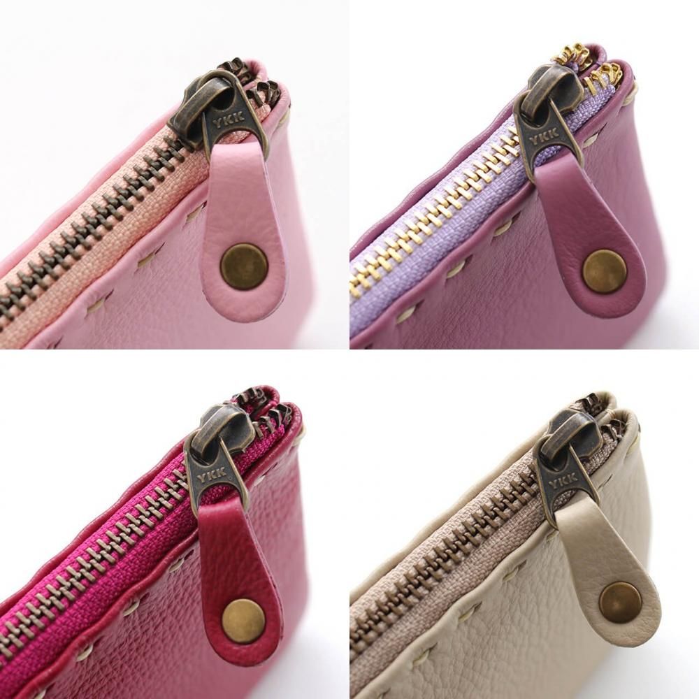 本革レザーフラットポーチ dinsor | マルチに使えるポーチ - アジアの