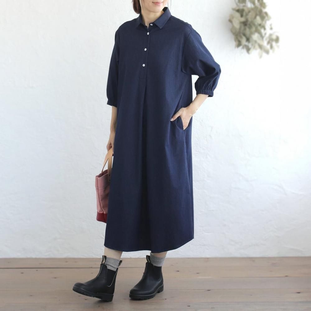 柔らかなデニムワンピース | OP45 - アジアの手仕事バッグと雑貨 通販