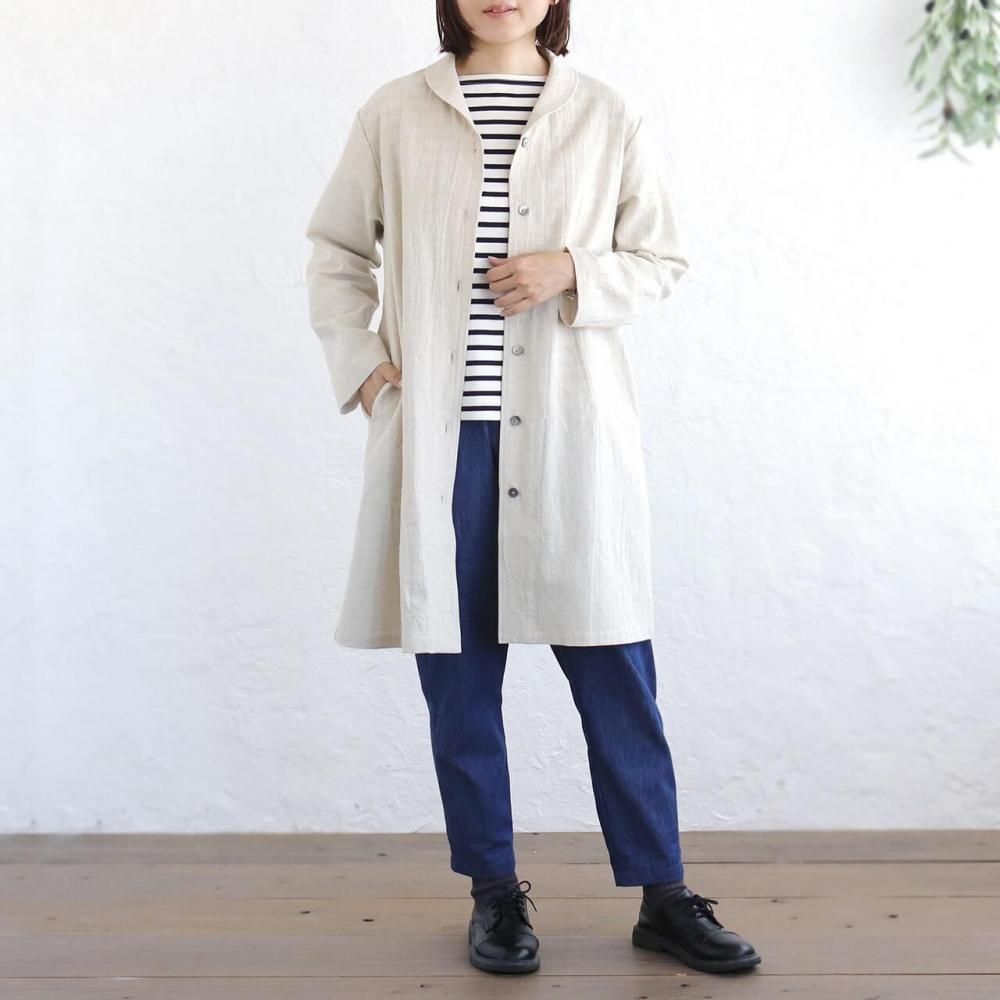 美品 Circolo ストライプ コットンリネンジャケット サイズ50 Brilla per il gusto（ブリッラ ペル イル グスト）【別注