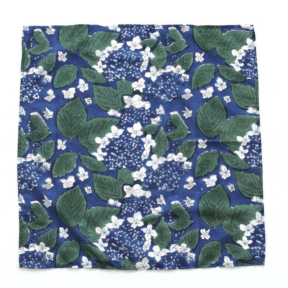 木版染め ブロックプリント ハンカチ