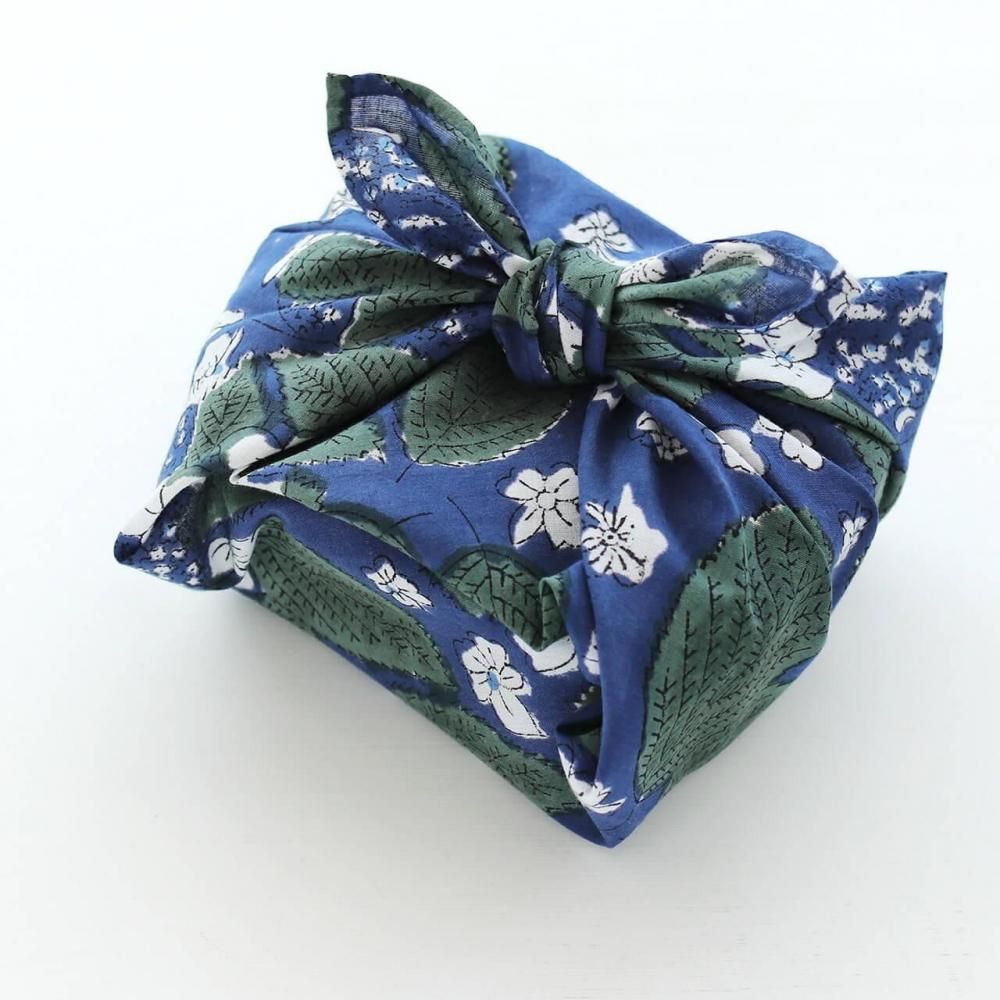 木版染め ブロックプリント ハンカチ