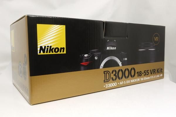 Nikon D3000 18-55 VRKit ストロボレンズ付き