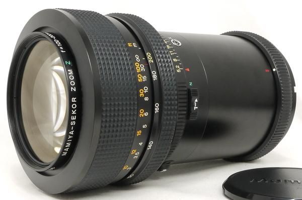 マミヤ セコール ZOOM Z 100-200mm F5.2 W (支え金具、フード