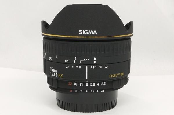 SIGMA fisheye 15mm f2.8 Canonマウント