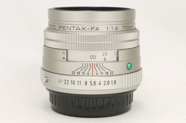 smc PENTAX-FA 77mm F1.8 Limited シルバー 日本製 極上美品 - 日進堂