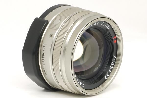 コンタックス G Planar T* 45mm F2 フード、フィルター付 新品 コンタックス G Planar T* 45mm F2 フード、フィルター付 新品
