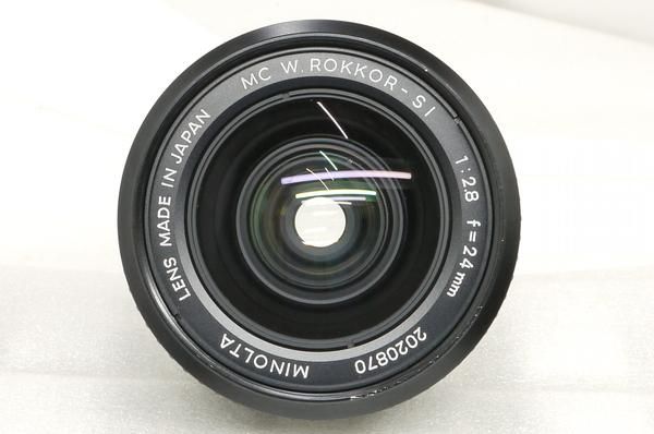 ミノルタ MC W.ROKKOR-SI 24mm F2.8 フィルター付 美品 - 日進堂カメラ