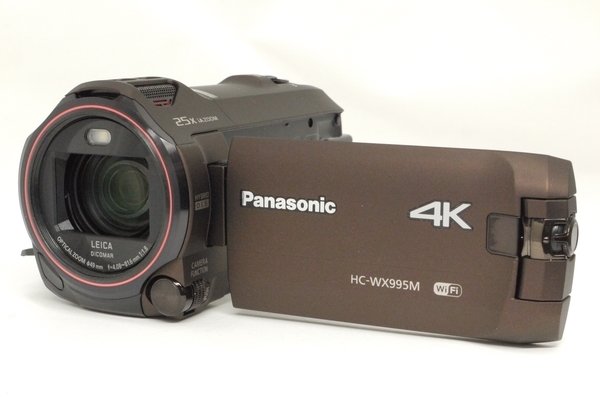 パナソニック デジタル4Kビデオカメラ HC-WX995M 電池2個、元箱一式付