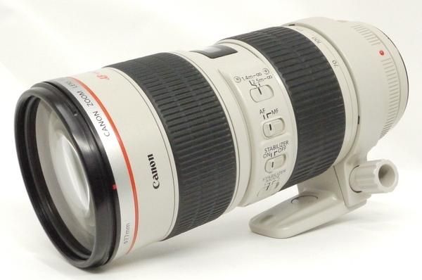 キャノン EF 70-200mm F2.8L IS USM フード、フィルター付 キャノン EF 70-200mm F2.8L IS USM フード、フィルター付