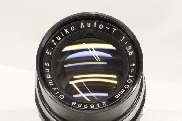 オリンパス E.Zuiko Auto-T 100mm F3.5 (PEN F/FT用) フード付 美品 - 日進堂カメラ オンラインショップ -  広島市南区にあるライカ・ローライ・ハッセル・ニコン・キャノンなどの国産、舶来の中古カメラ専門店