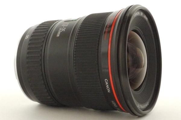 Canonカメラレンズ EF17-35F2.8L USM プロテクター,キャップ,フード付き