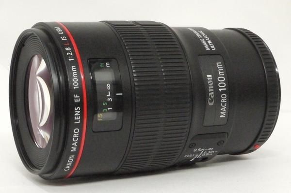 キャノン EF100mm F2.8L マクロ IS USM フード、ケース付 極上美品 