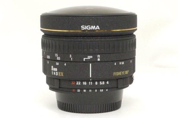 〓ニコン用〓シグマ SIGMA AF 8mm F4 D EX Fisheye シグマ 8mm F4 D EX FISHEYE (ニコンFマウント) 極上美品 - 日進