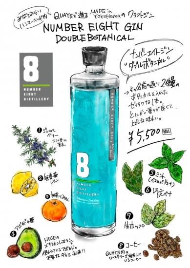 ナンバーエイトジン ダブルボタニカル 750ml 46%【お1人様2本まで】 ナンバーエイトジン ダブルボタニカル 750ml 46%【お1人様2本まで】
