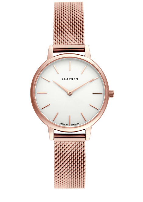 CAROLINE (LW46) Rose gold bracelet / White dial