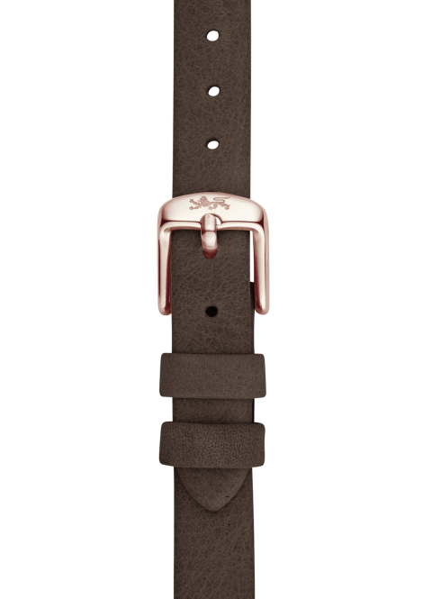 Wood leather strap 18mm