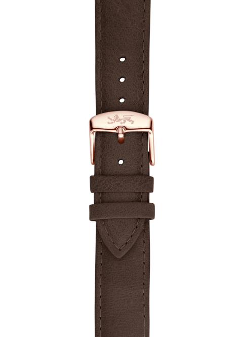 Wood leather strap 20mm